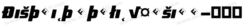District Italic Version字体转换